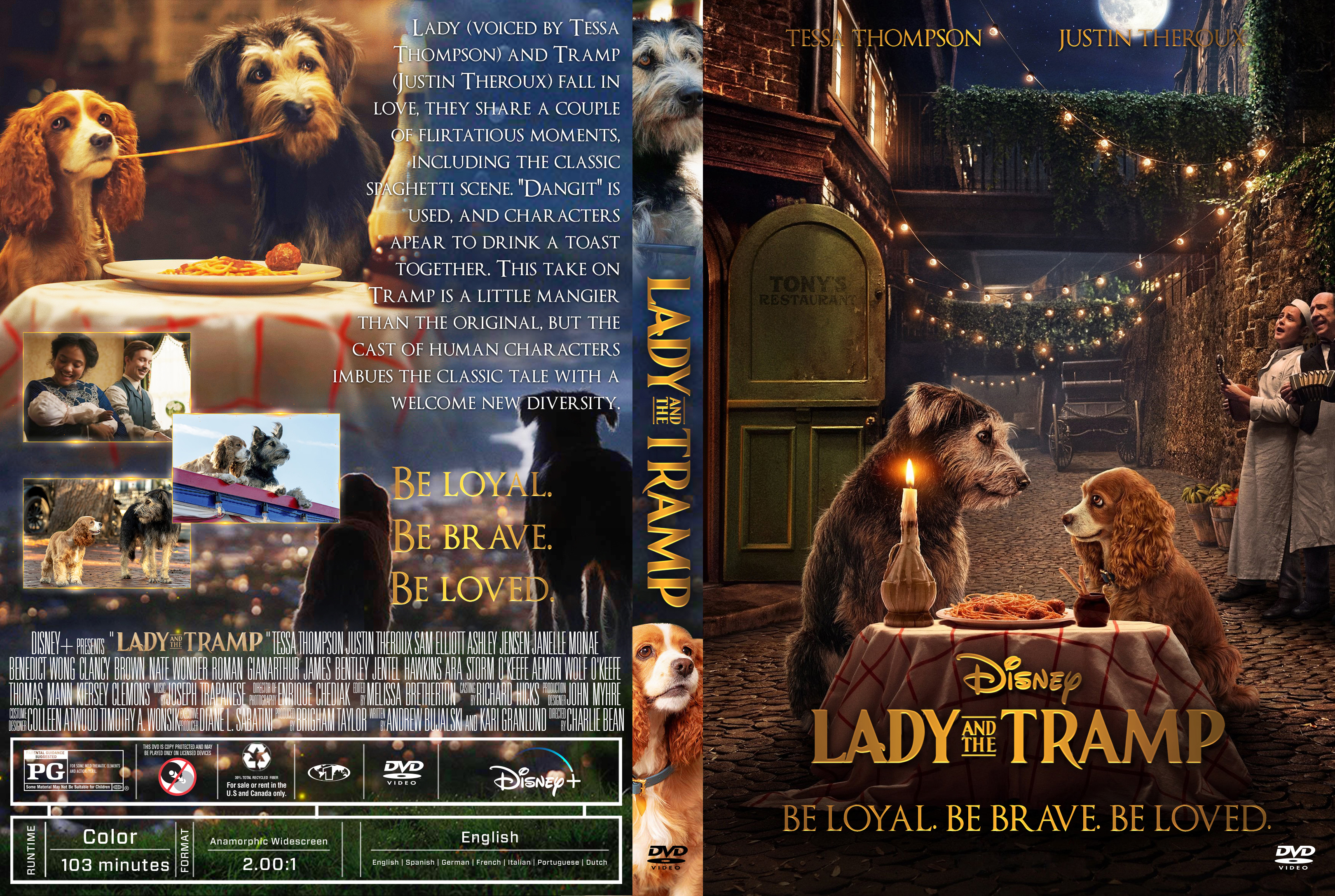 Lady And The Tramp 2019 Front DVD Covers Cover Century